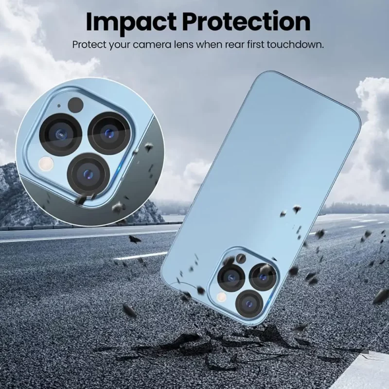 Lens Protective Glass 3D Glass Lens Tempered Glass Cell Phone Camera Lens Tempered Film for iPhone 14 13 12 Pro Max Mini - Image 3