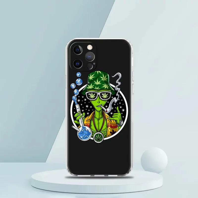 Cartoon Alien Cute Case for iPhone 16 15 14 13 12 Pro Max Cover Transparent Soft for iPhone 11 Pro Max 7 8 Plus XS XR Bags Capas - Image 4